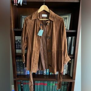 🤎MALO LEATHER SHIRT JACKET🤎